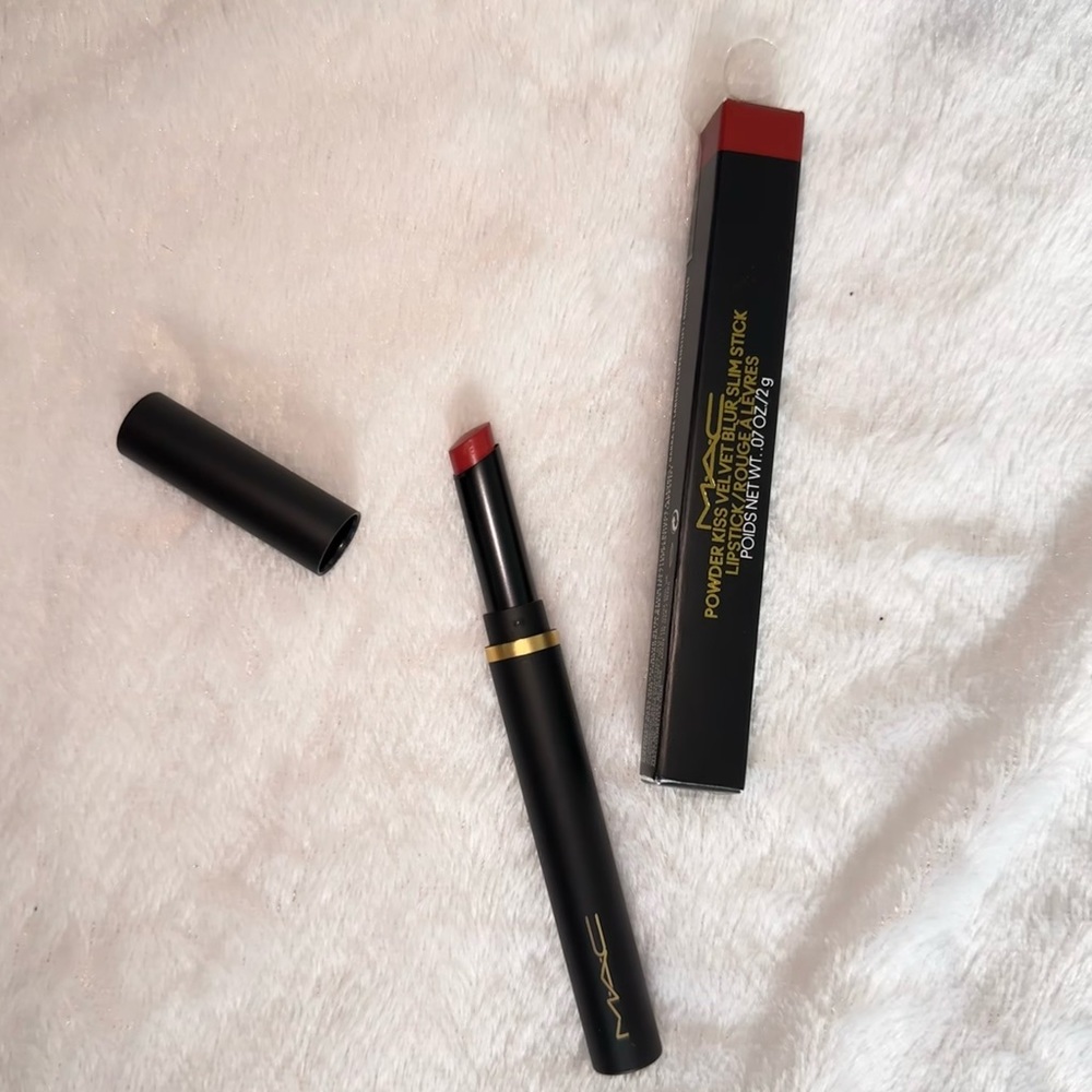 MAC lipstick 
Color: 877 Devoted to chili